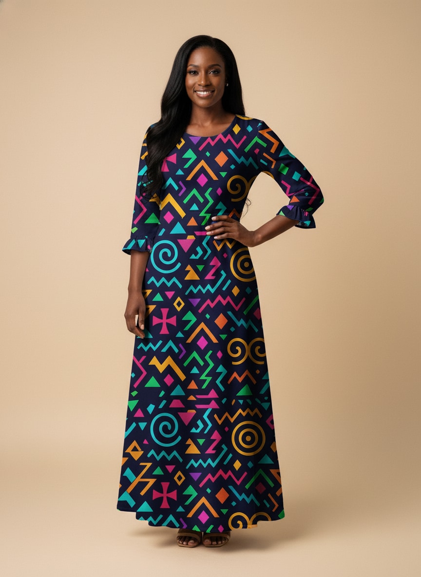 Ubuntu Long Sleeve Maxi Dress