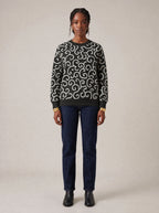 "Duara" Sweatshirt — front view on model