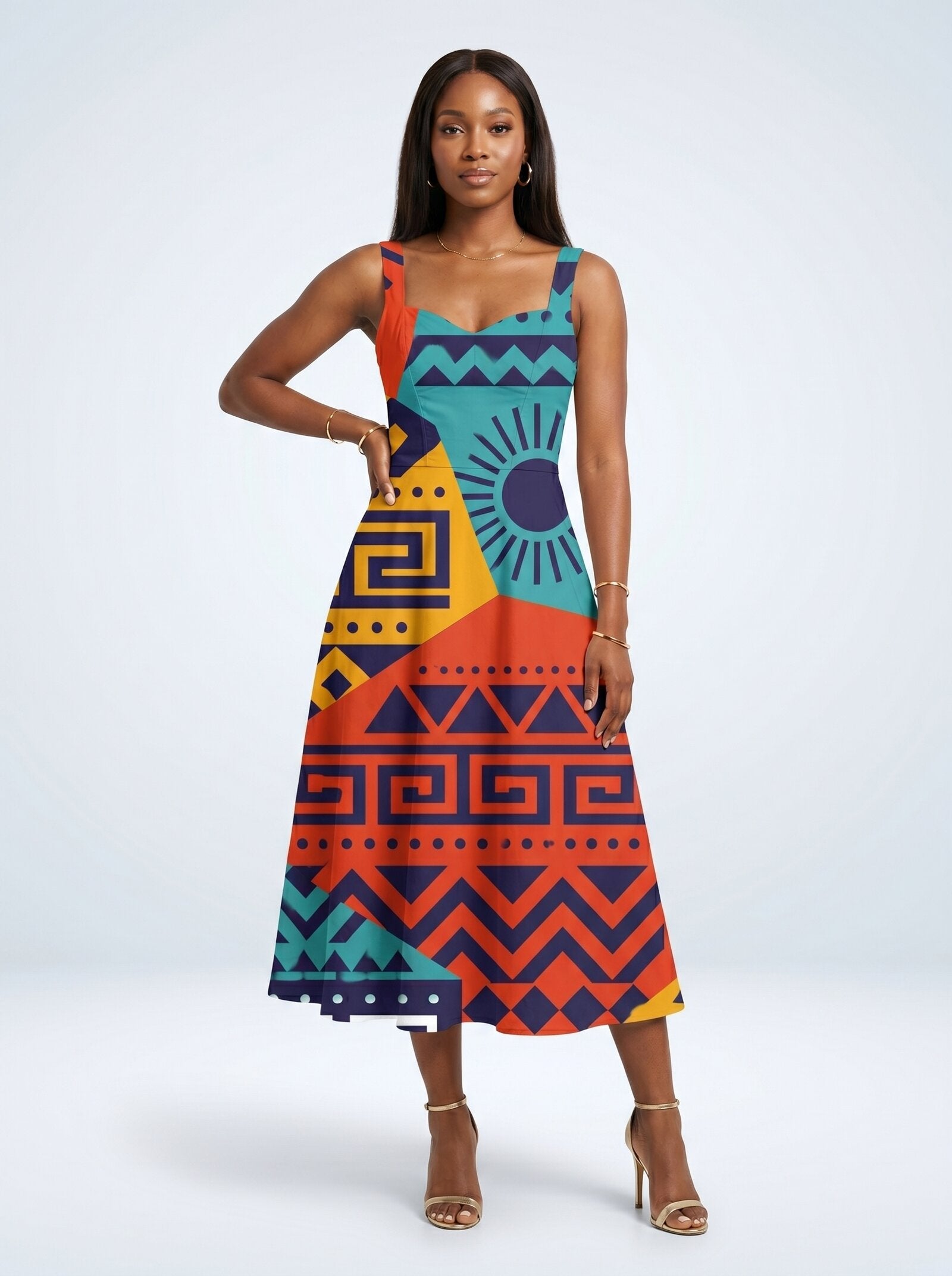 "Kanga" Corset Dress