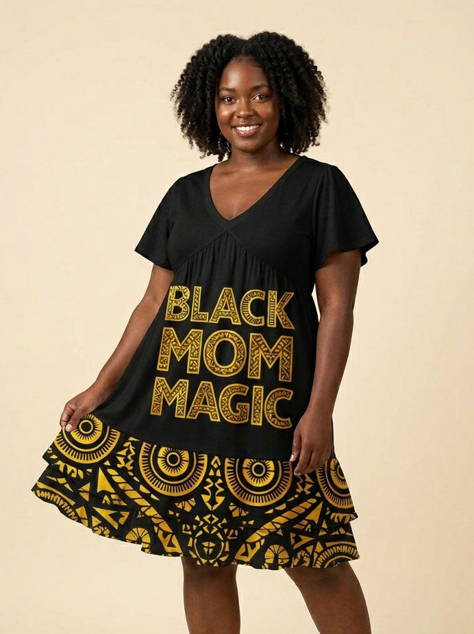 "Mamafo" Floral Dress