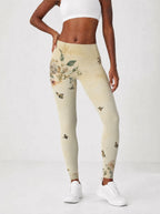 Gorgeous Black Queen Leggings — front view on model