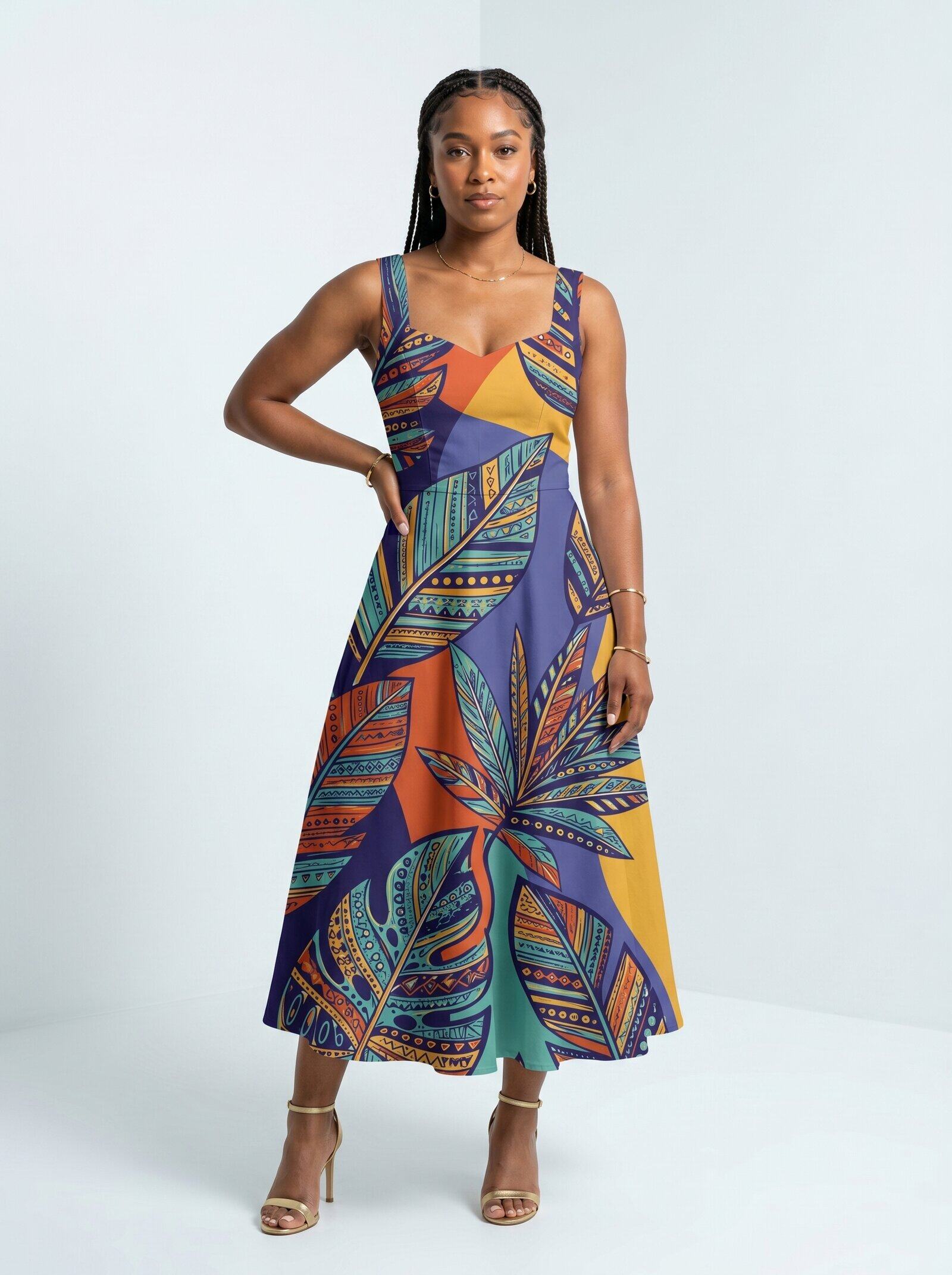 "Majani" Corset Dress
