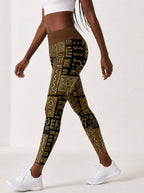 "Sankofa" Leggings — side view on model