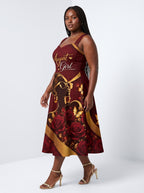 "August Girl Roses" Corset Dress
