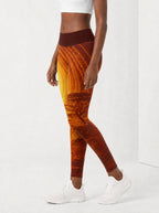 Designed Leggings — side view on model