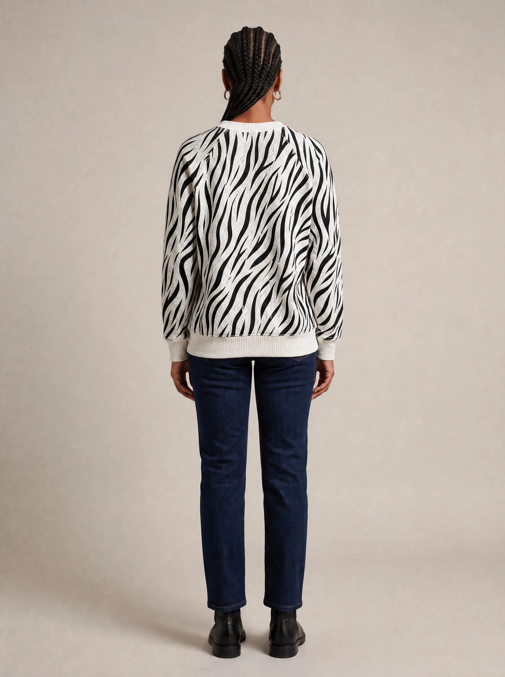 "Milia" Sweatshirt — back view on model