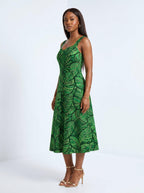 "Asili" Emerald Corset Dress