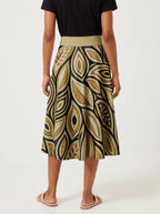 "Ashanti" Twirl Skirt — cropped back view on model
