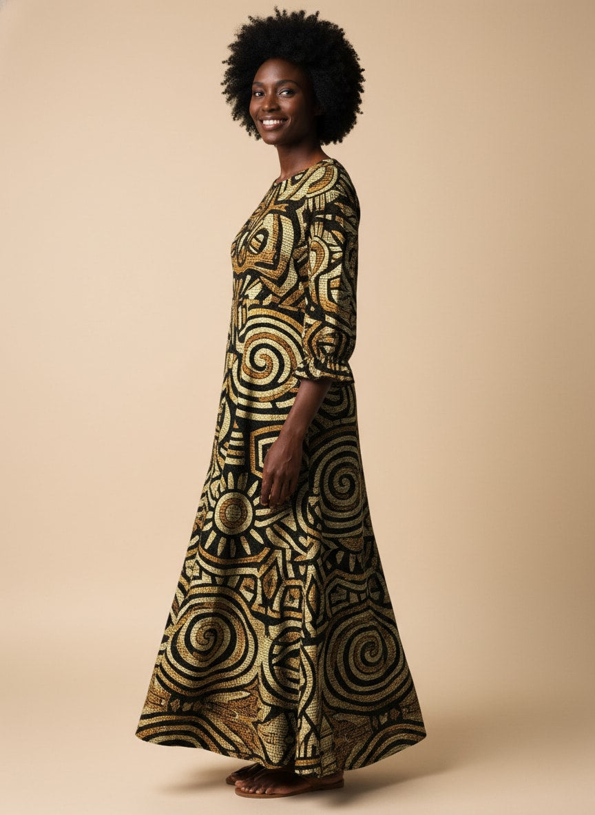 Sahara Long Sleeve Maxi Dress