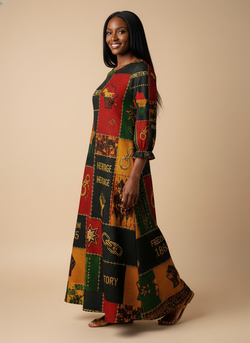 "Kumbuka" Long Sleeve Maxi Dress