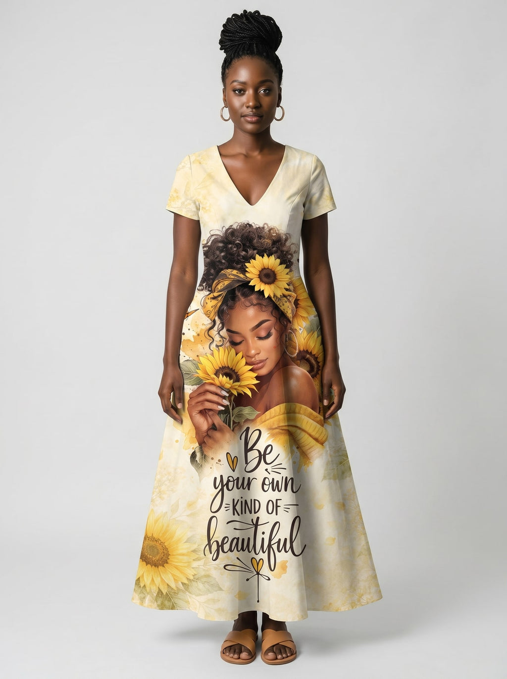 "Jua" Short Sleeve Maxi Dress