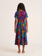 "Rangi" V Neck Midi Dress Promo