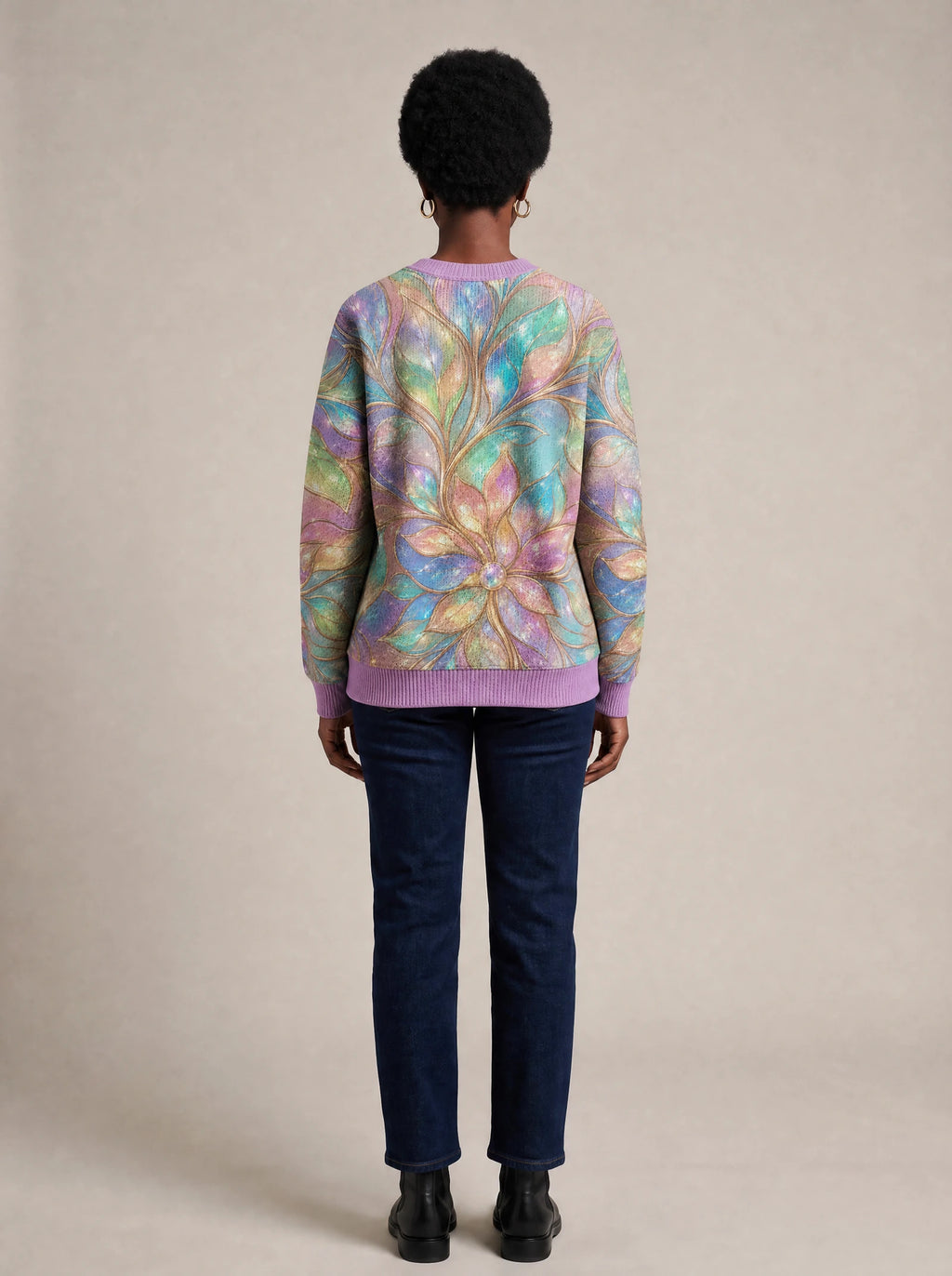 "Almasi" Sweatshirt — back view on model