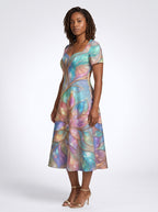"Almasi" Sweetheart Midi Dress