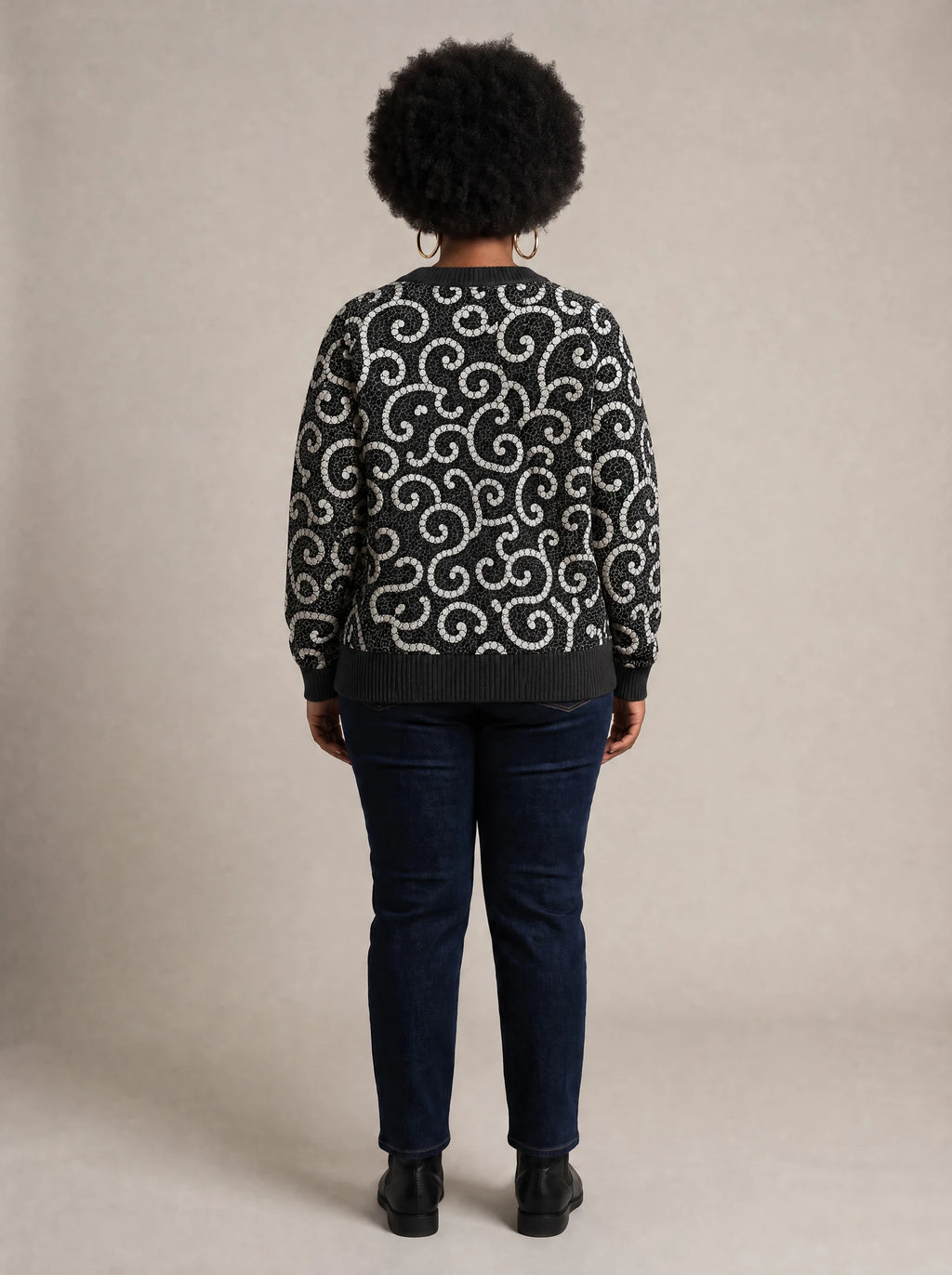 "Duara" Sweatshirt — back view on model
