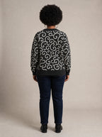 "Duara" Sweatshirt — back view on model