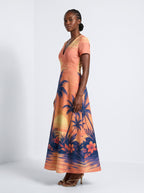 "Machweo" Short Sleeve Maxi Dress