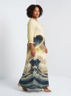 "Wimbi" Long Sleeve Maxi Dress