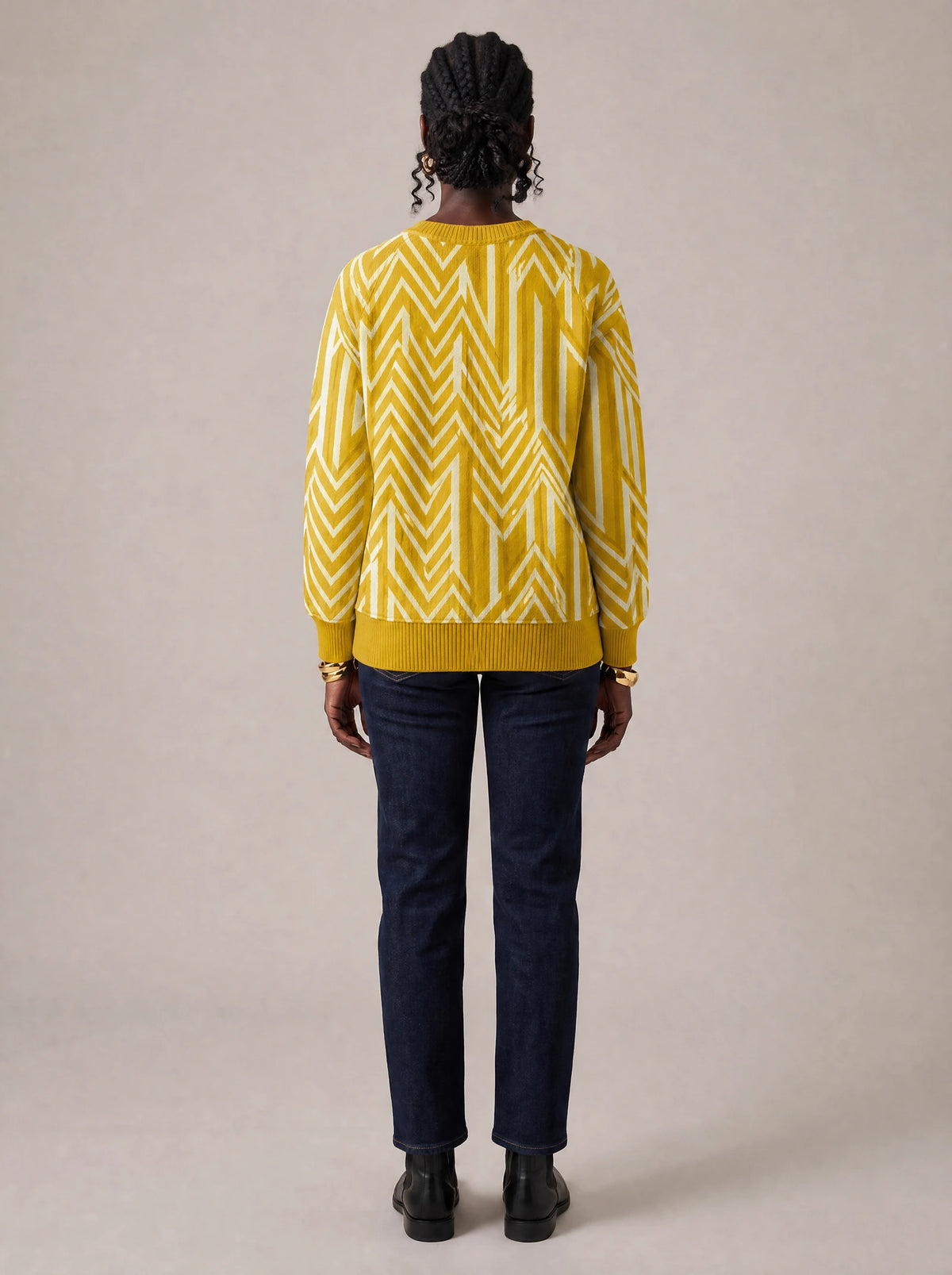 "Kitambaa" Sweatshirt — back view on model