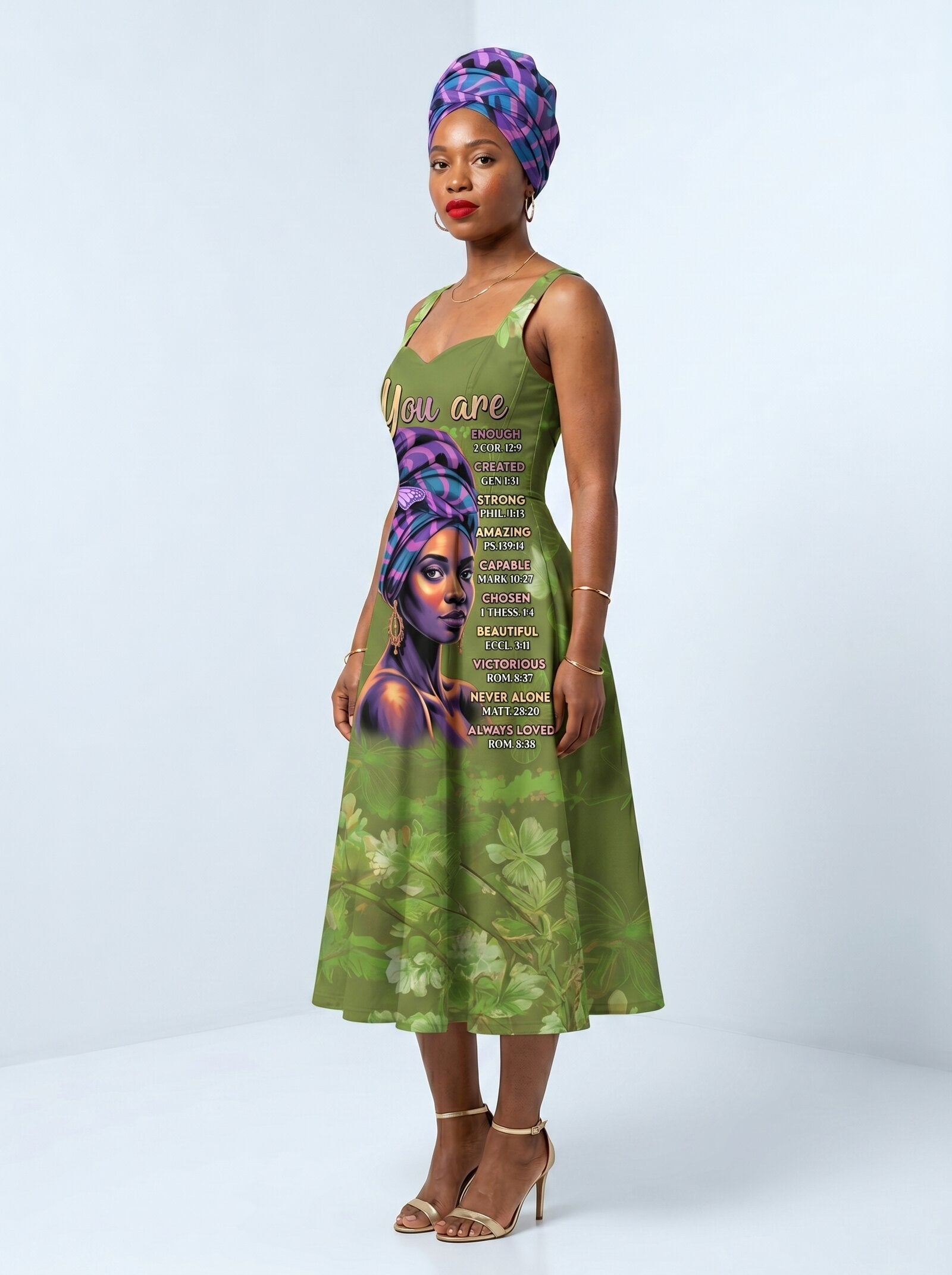 "Green Orchid" Corset Dress
