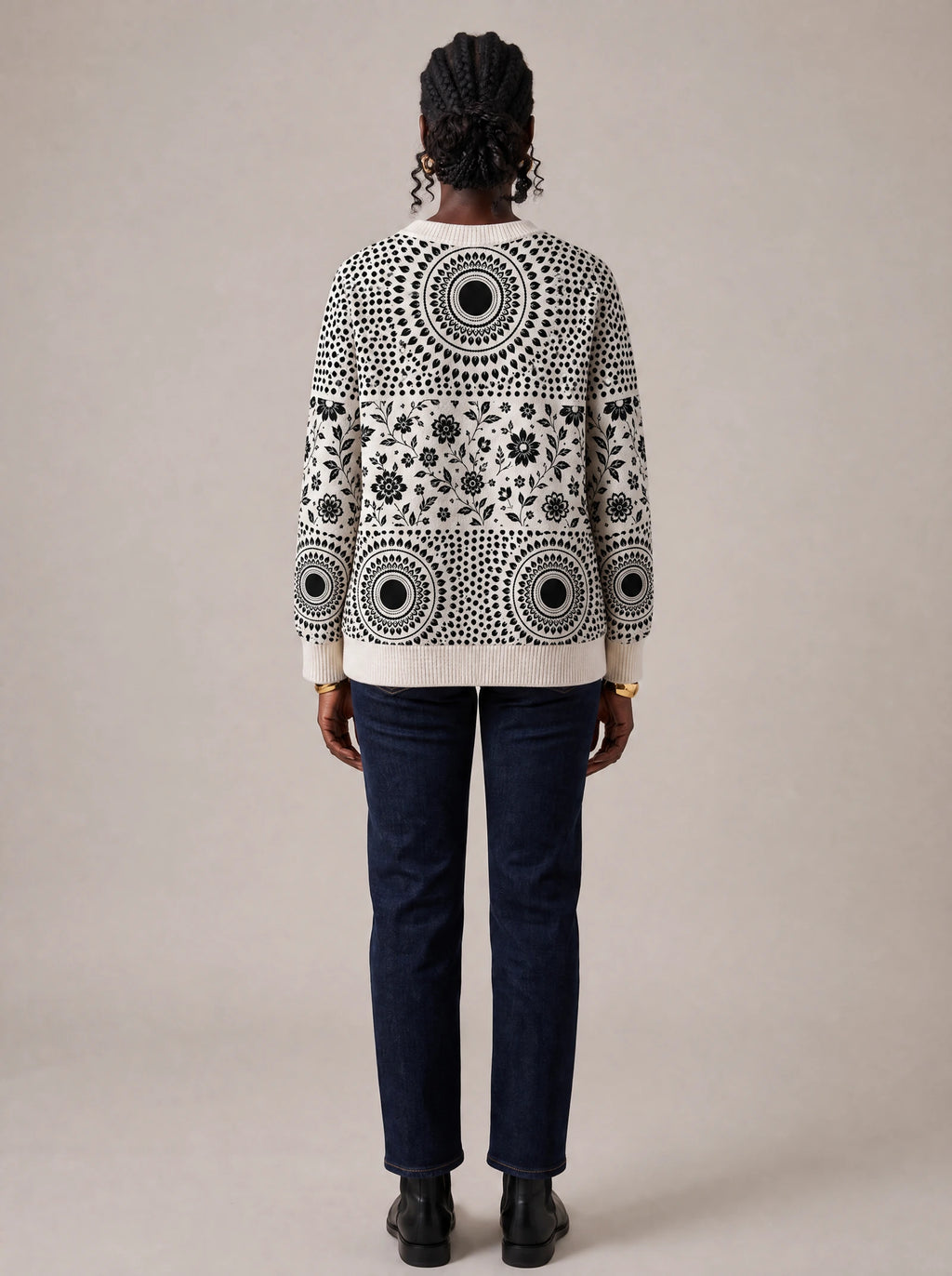 "Mwanga" Sweatshirt — back view on model