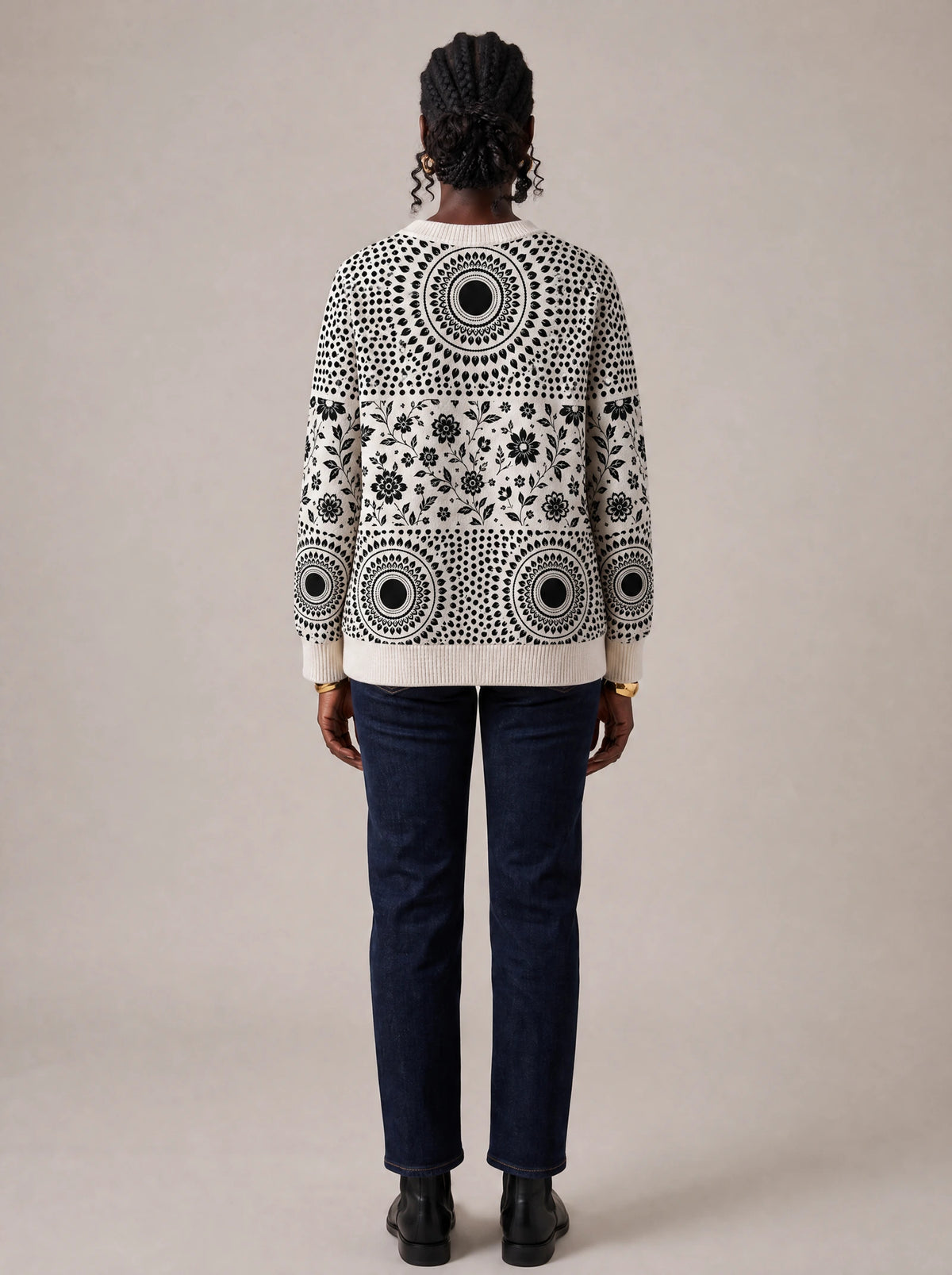 "Mwanga" Sweatshirt — back view on model