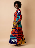 "Kanga" Long Sleeve Maxi Dress Promo