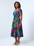 "Upinde" Sweetheart Midi Dress