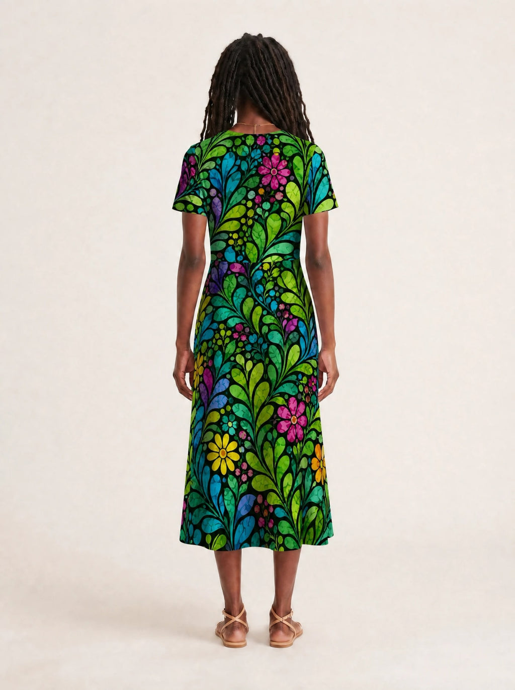 "Zumaridi" V Neck Midi Dress Promo