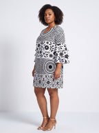 "Mwanga" Stacked Ruffle Sleeve Dress Promo