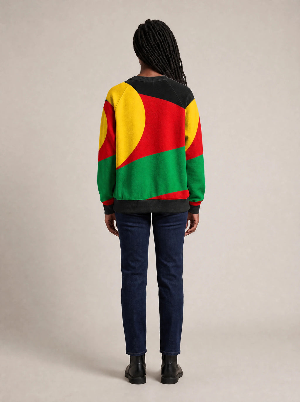 "Furaha" Sweatshirt — back view on model