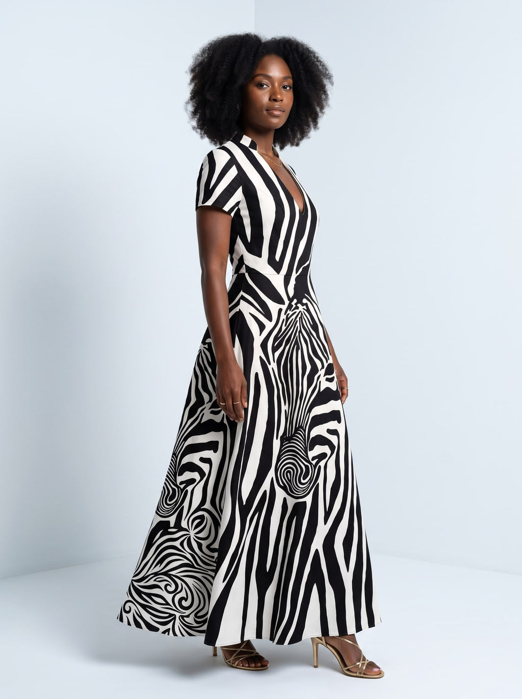 "Punda" Short Sleeve Maxi Dress