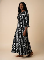 "Kuba" Long Sleeve Maxi Dress