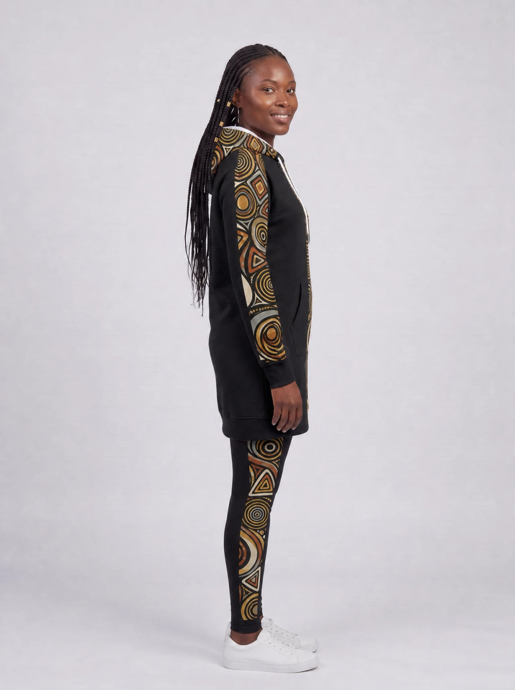 "Mkondo" Hoodie Dress