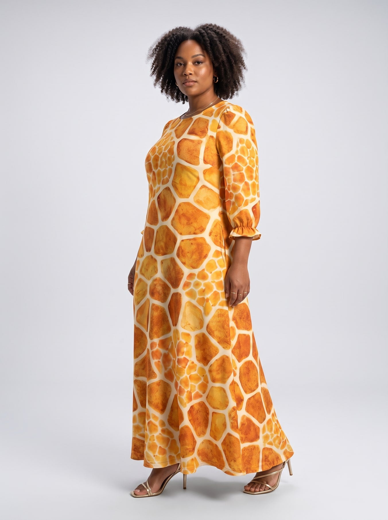 "Twiga" Long Sleeve Maxi Dress