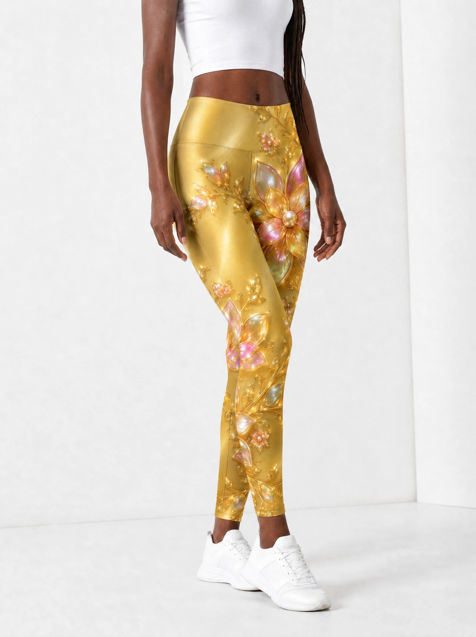 "Angavu" Leggings — side view on model