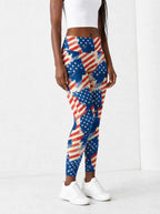 "Freedom" Leggings — side view on model