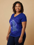 Black Woman Loved V-Neck T-Shirt