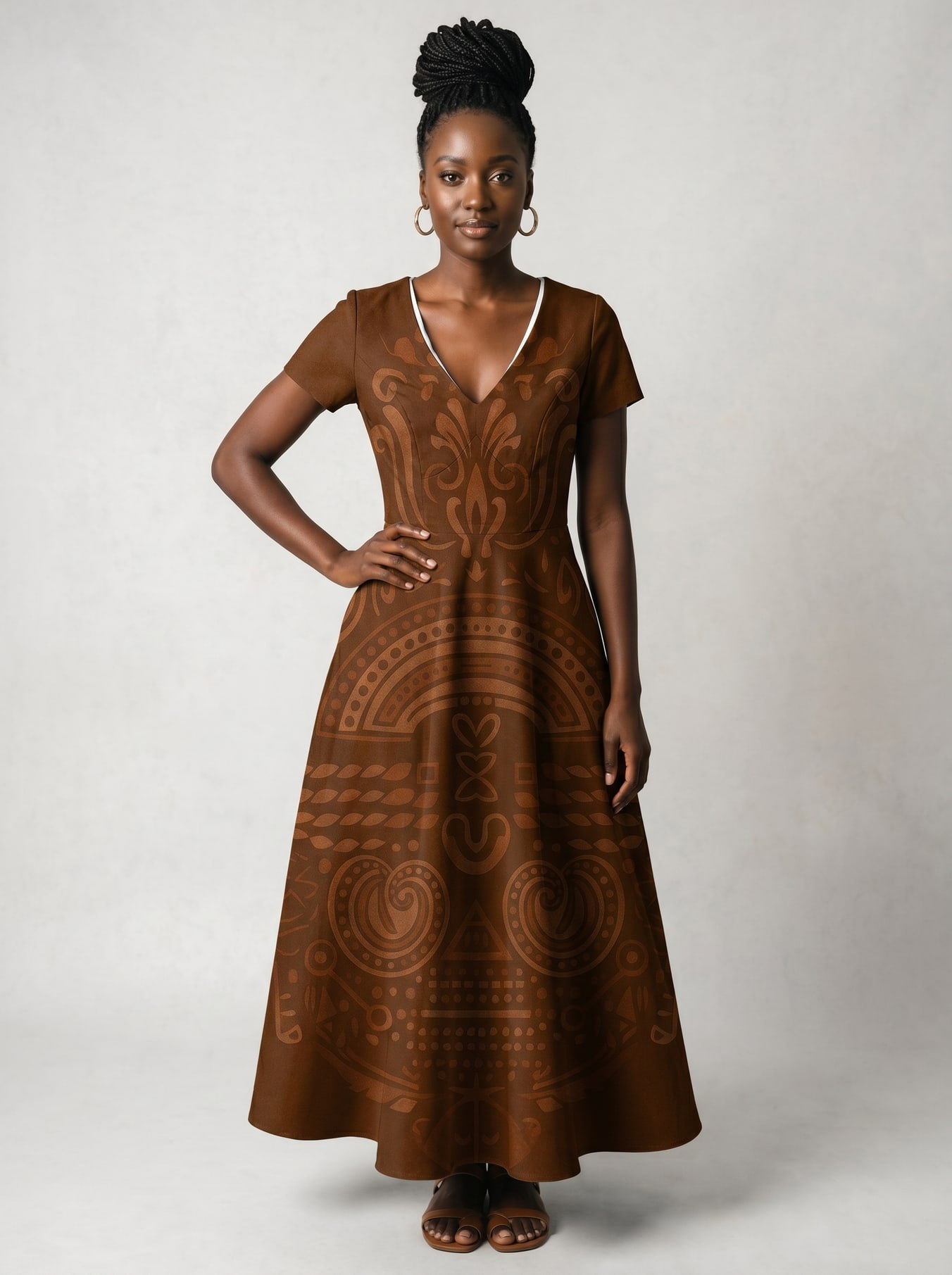 Dope Black Mom Short Sleeve Maxi Dress