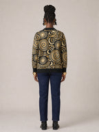"Sahara" Cardigan — back view on model