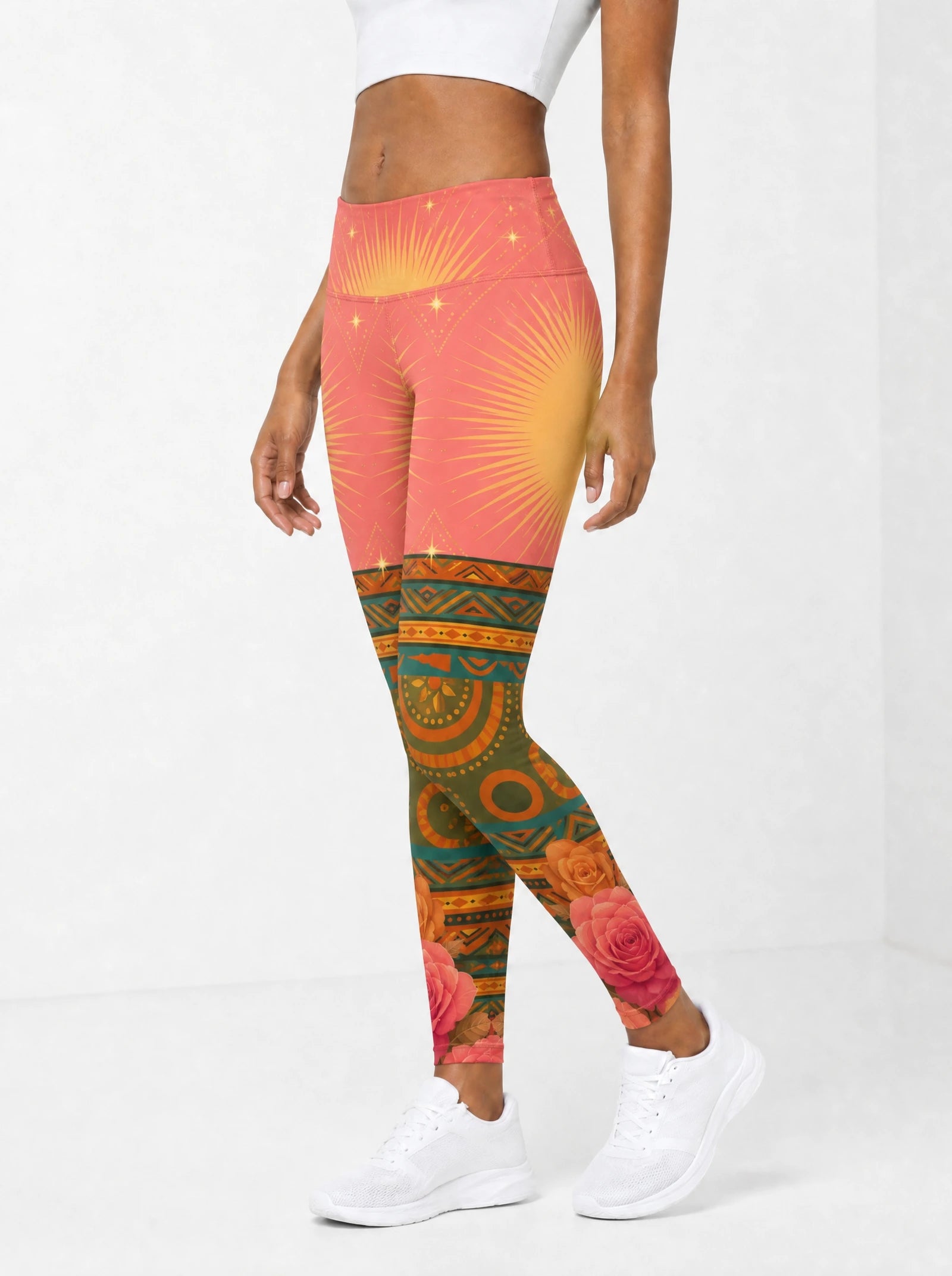 "Malaika" Leggings — side view on model
