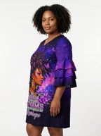 Storm Stacked Ruffle Sleeve Dress
