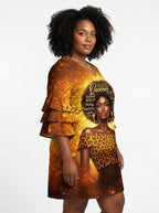 Affirmed Stacked Ruffle Sleeve Dress