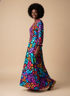 "Rangi" Long Sleeve Maxi Dress