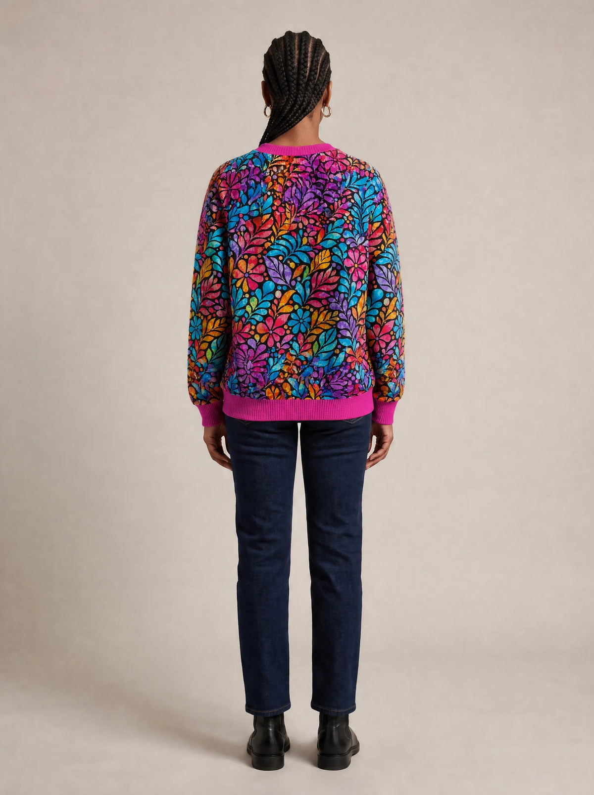 "Rangi" Sweatshirt — back view on model