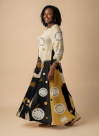 "Jasiri" Long Sleeve Maxi Dress