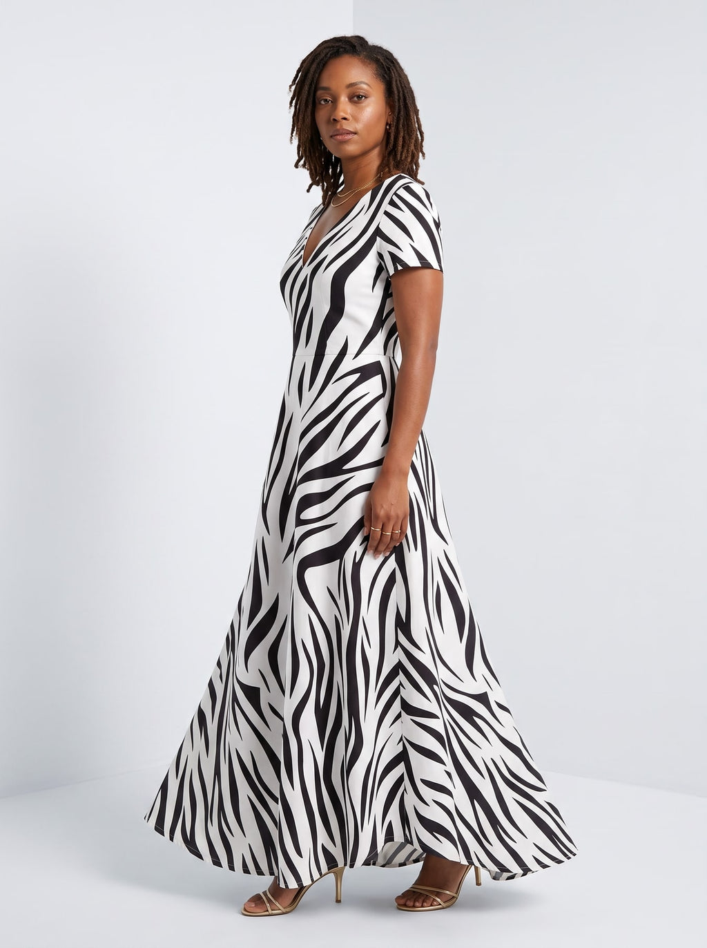 "Milia" Short Sleeve Maxi Dress