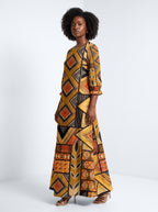 "Ardhi" Long Sleeve Maxi Dress