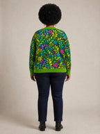 "Zumaridi" Cardigan — back view on model