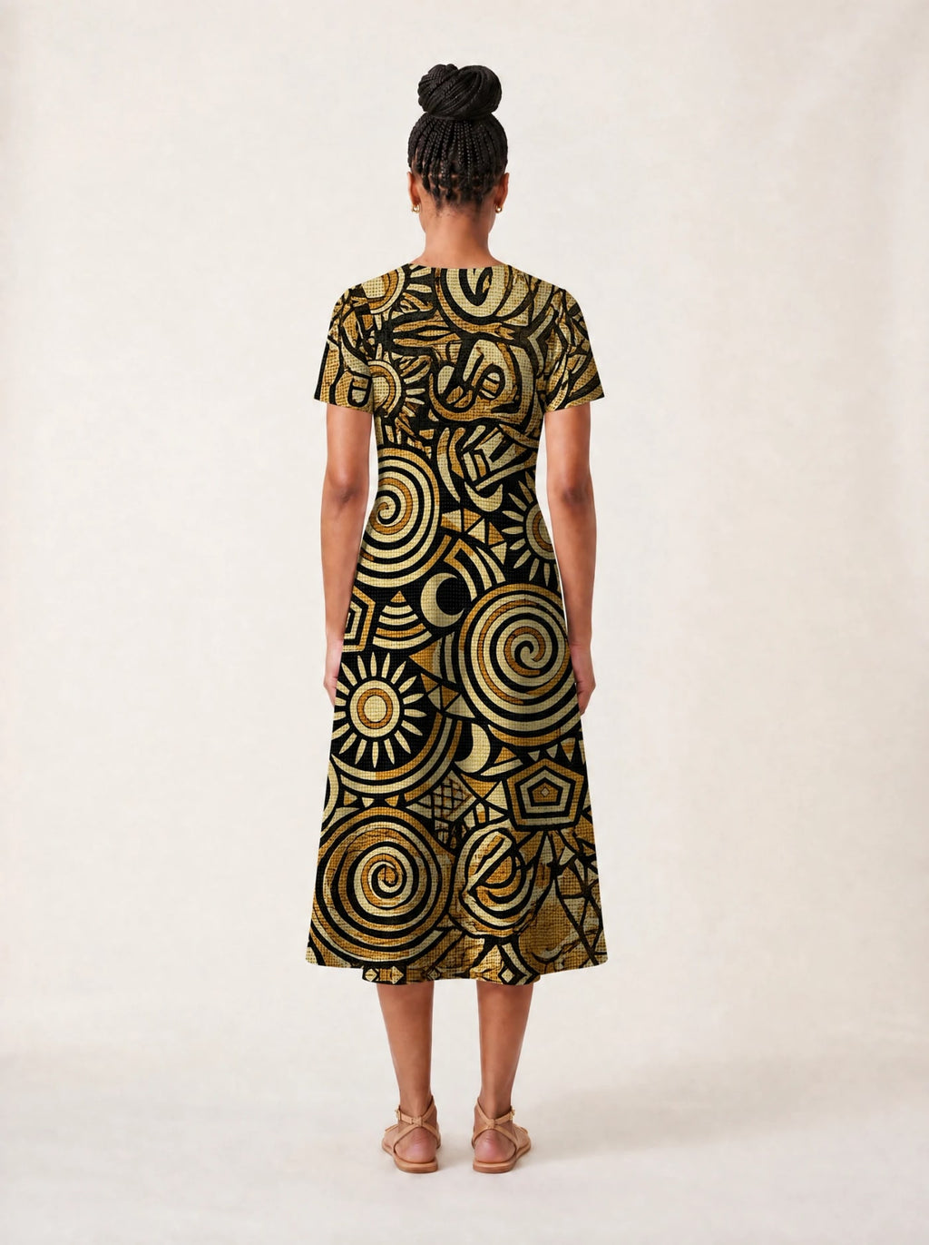 "Sahara" V Neck Midi Dress Promo